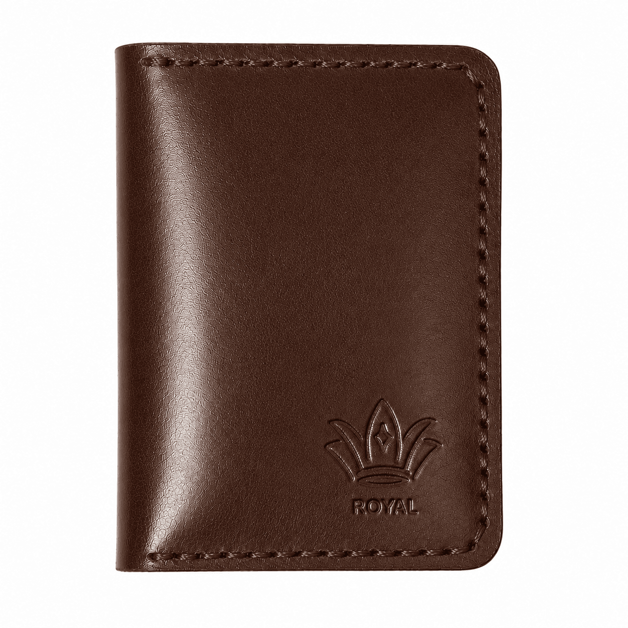 ROYAL Hand Made Card Holder β Brown